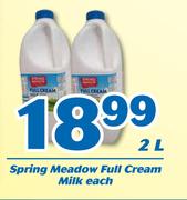 Spring Meadow Full Cream Milk 2L-Each