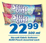 Sta-Soft Fabric Softener Refill Pouch 500ml-Each