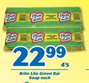Brite Lite Green Bar Soap 4's-Each