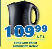 Sunbeam 1.7L Black Automatic Kettle
