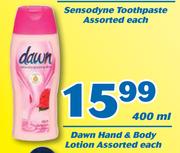 1Dawn Hand & Body Lotion-400ml Each
