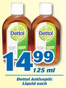 Dettol Antiseptic Liquid 125ml-Each