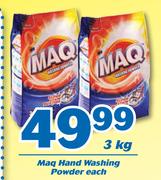 Maq Hand Washing Powder 3Kg-Each
