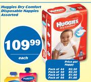 1Huggies Dry Comfort Disposable Nappies-Each