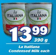 La Italliana Condensed Milk-390g Each
