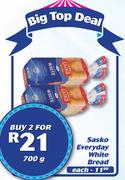 Sasko Everyday White Bread-700g Each