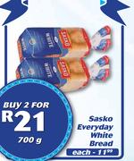 Sasko Everyday White Bread-2X700g