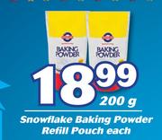 Snowflake Baking Powder Refil Pouch-200g Each