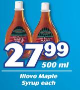 Illovo Maple Syrup-500ml Each