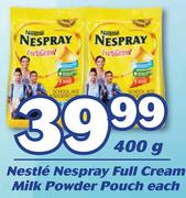Nestle Nespray Full Cream milk Powder Pouch-400g Each