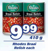 Rhodes Braai Relish-410g Each