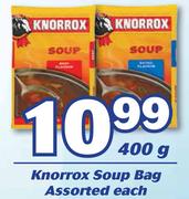 Knorrox Soup Bad Assorted-400g Each