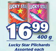 Lucky Star Pilchards Assorted-12X400g Each