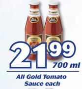 All Gold Tomato Sauce-700ml Each