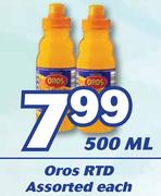 Oros RTD Assorted-500ml Each