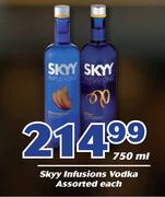 Skyy Infusions Vodka Assorted-750ml Each