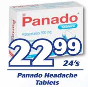 Panado Headache Tablets-24's