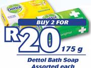 Dettol Bath Soap Assorted-2X175g Each