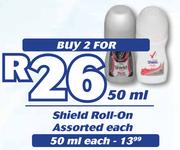 Shield Roll-On Assorted-2X50ml Each