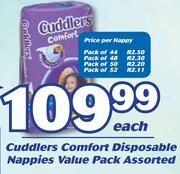 Cuddlers Comfort Value Pack Disposable Nappies-Each