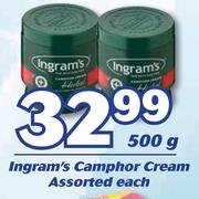 Ingram's Camphor Cream Assorted-500g Each