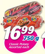 Classic Polony-750g Each