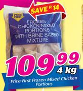 Price First Frozen Mixed Chicken Portions-4kg