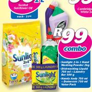 Sunlight 2-In-1 Hand Washing Powder Combo