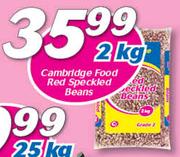 Cambridge Food Red Speckled Beans-2kg