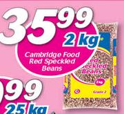 Cambridge Food Red Speckled Beans-2Kg