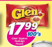 Glen Tagless Teabags Pouch-100's