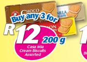 Casa Mia Cream Biscuits-3x200g