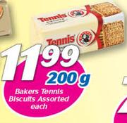Bakers Tennis Biscuits-200g Each