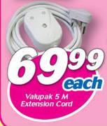 Valupak 5M Extension Cord-Each