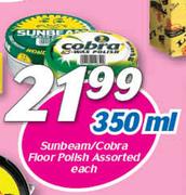Sunbeam/Cobra Floor Polish-350ml Each