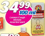 Lennon Cough Mixture-100ml Each