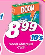 Doom Mosquito Coils 10’s