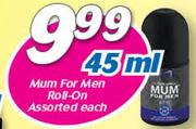 Mum For Men Roll-On-45ml