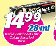 Inecto Permanent Hair Colour-28ml Each