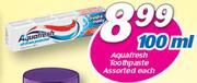 Aquafresh Toothpaste-100ml Each