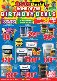 Boxer Build KwaZulu-Natal : Home Of The Birthday Deals (24 June - 7 July 2024)