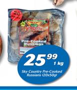 Sky Country Pre Cooked Russians-20x50gx1kg