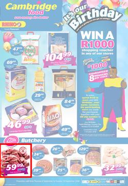 Cambridge Food KZN : September Mid Month (6 Sept - 18 Sept 2018), page 1