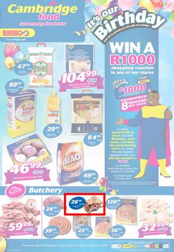 Cambridge Food KZN : September Mid Month (6 Sept - 18 Sept 2018), page 1