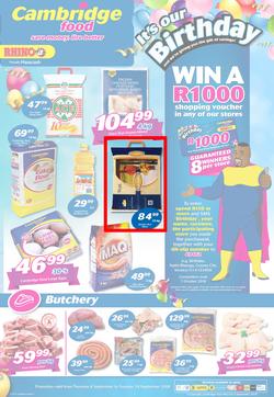 Cambridge Food KZN : September Mid Month (6 Sept - 18 Sept 2018), page 1