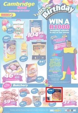 Cambridge Food KZN : September Mid Month (6 Sept - 18 Sept 2018), page 1