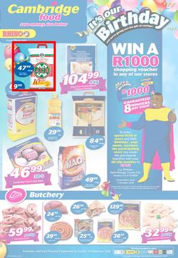 Cambridge Food KZN : September Mid Month (6 Sept - 18 Sept 2018), page 1