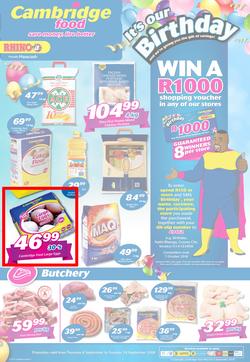 Cambridge Food KZN : September Mid Month (6 Sept - 18 Sept 2018), page 1