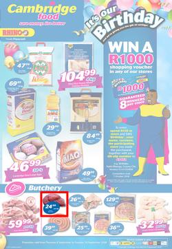 Cambridge Food KZN : September Mid Month (6 Sept - 18 Sept 2018), page 1