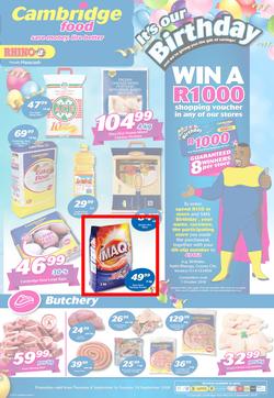 Cambridge Food KZN : September Mid Month (6 Sept - 18 Sept 2018), page 1